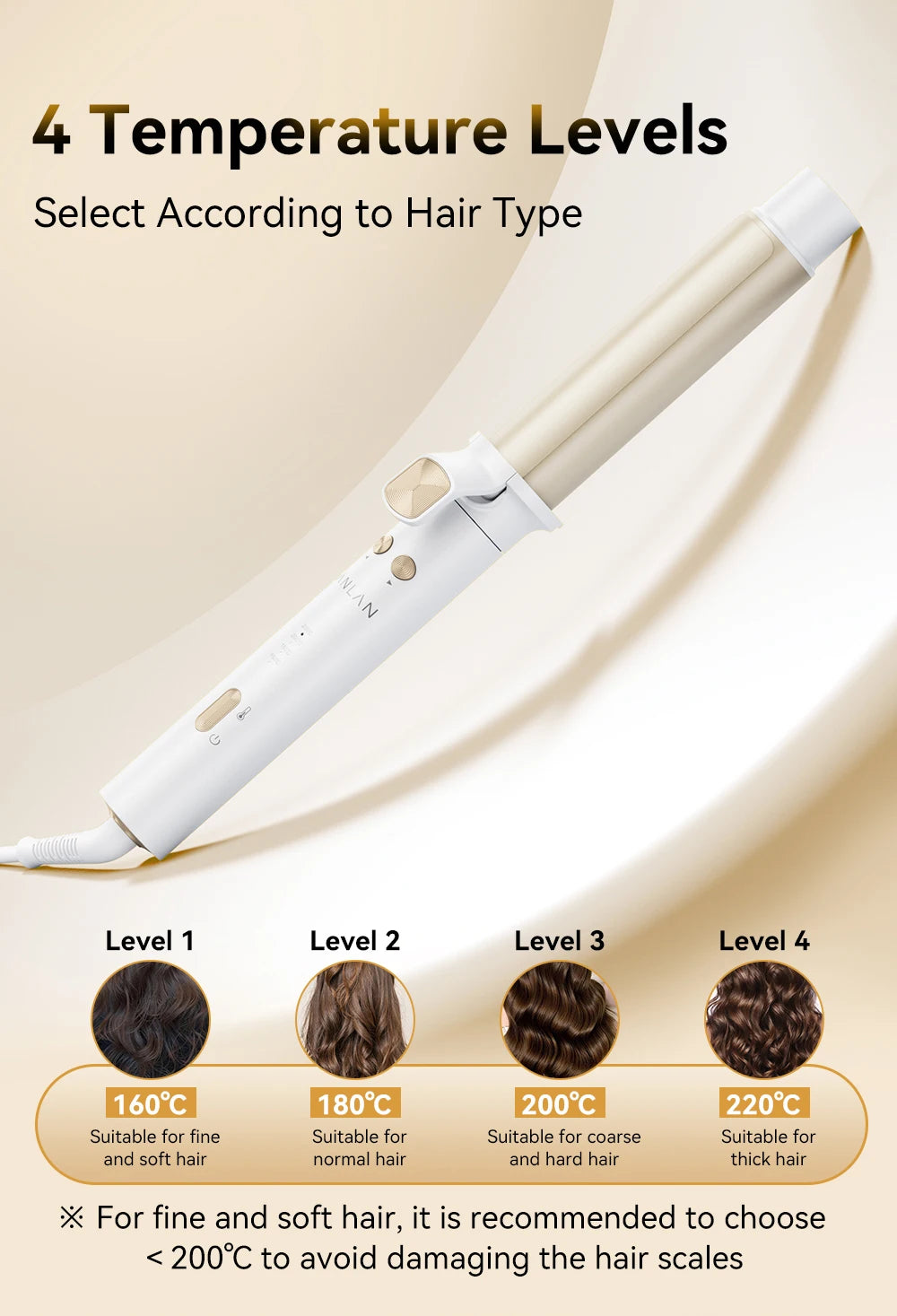 Lumiere Professional Automatic Curling Iron - Korean Hair Styling Technology