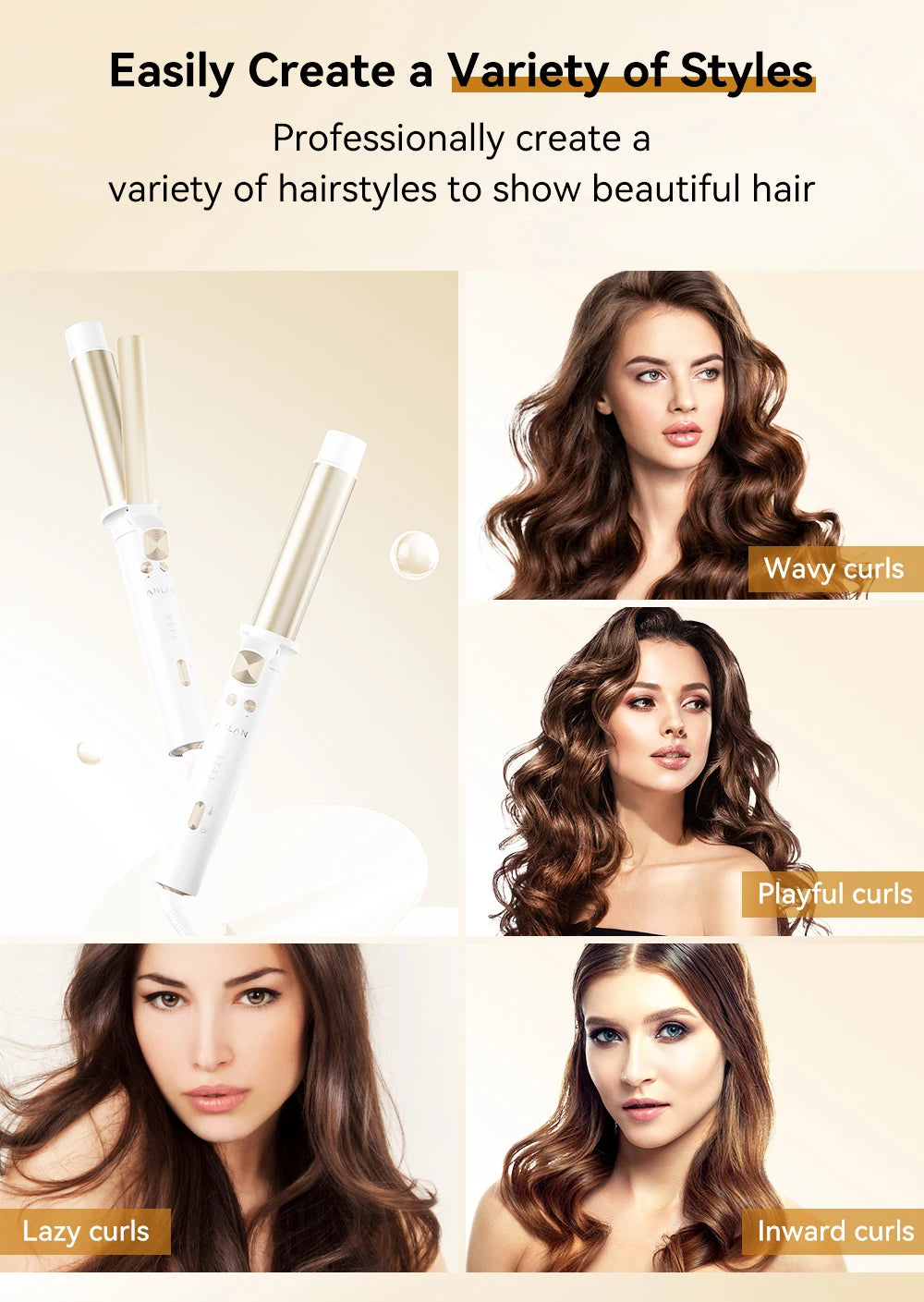Lumiere Professional Automatic Curling Iron - Korean Hair Styling Technology